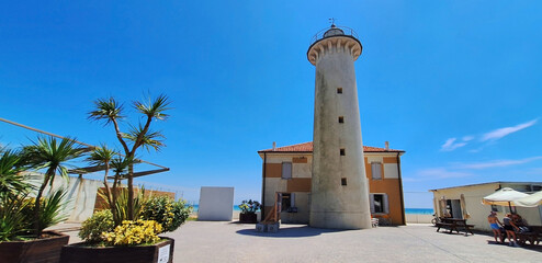 Panorama of the pendulum in Bibione, Italy.