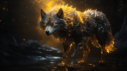 wolf in the night