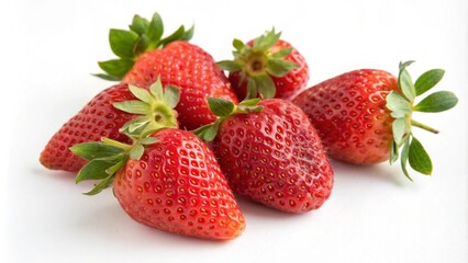 Fruit image, strawberry, isolated on white background