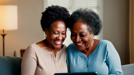 Joyful moments shared between two women together