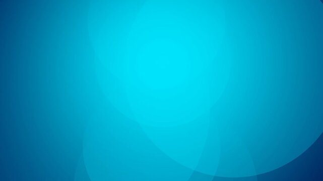 Overlaping blue gradient circle looping video for tech corporate background.