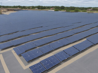 solar panels on roof