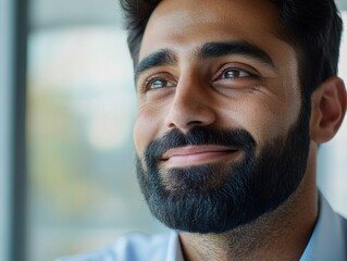 Obraz premium Businessman Smiling with Confidence