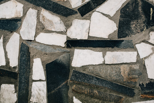 texture of a wall made of hewn stone