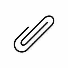 Obraz premium paperclip office file icon vector sign