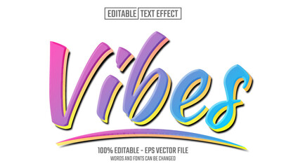 Obraz premium vibes editable text effect
