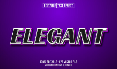 elegant editable text effect