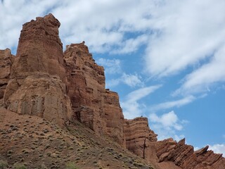 beautiful rock canyons in summer