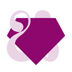 Fototapeta premium Aesthetic Abstract icon