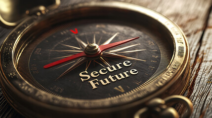 Fototapeta premium Navigating Your Retirement Fund A Secure Future with Financial Planning Tips Home Office Infographic Close-Up Wealth Management