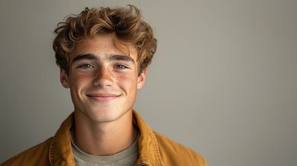 Fototapeta premium Close-up Portrait of a Smiling Teenager