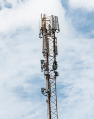 antenna or aerial for transmitting radio waves