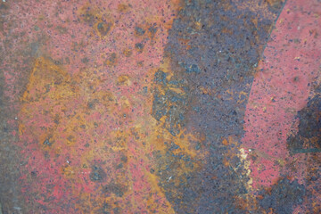vintage Textured close-up of rust on a material surface