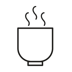 teacup  icon vector on white background