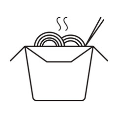 noodles  icon vector on white background