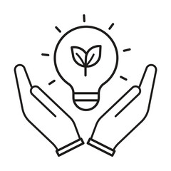 energy  icon vector on white background