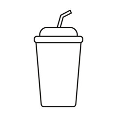 glass icon vector on white background