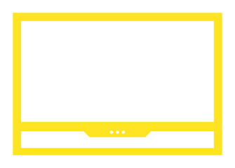 Obraz premium Landscape frame for video media player interface. Online stream futuristic technology style.