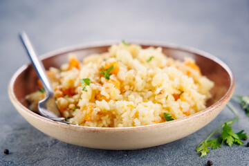 risotto with butternut and parmesan
