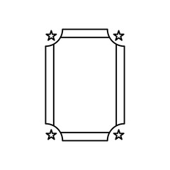 Photo frame border template design