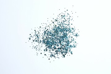 Beautiful confetti on a white background