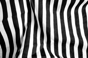 Abstract black and white stripped cloth background