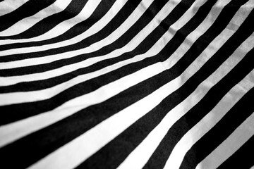 Fototapeta premium Abstract black and white stripped cloth background