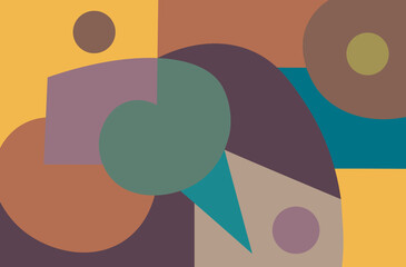 colorful abstract art for wall decoration
