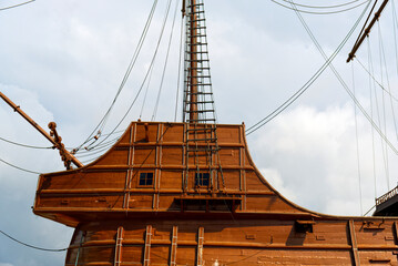 17th Century Galleon mast Detail