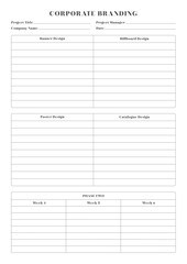 Marketing Planning Page Planner Sheets for Efficiently Organizing, Tracking, and Managing Marketing Activities, Campaigns, Strategies, Goals, and Performance Across Multiple Channels and Platforms Pag