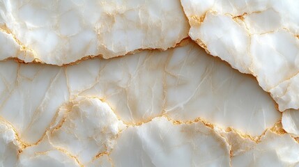 Textured white marble with golden veining.