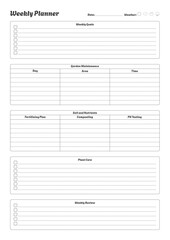 Versatile Generic Planning Pages and Planner Sheets Design Template for daily, weekly, and monthly organization for organizing daily routines and personal goals