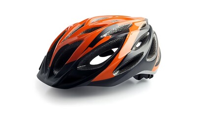 Stylish Orange and Black Bicycle Helmet, Head Protection Gear