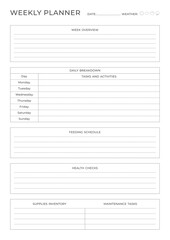 Versatile Generic Planning Pages and Planner Sheets Design Template for daily, weekly, and monthly organization for organizing daily routines and personal goals