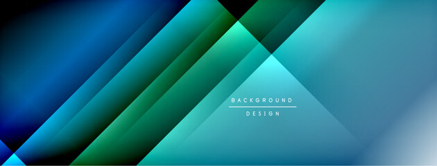 Colorful gradient with lines made of shadow and light. Creative background