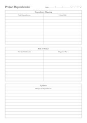 Comprehensive Project Planner Daily, Weekly, Monthly Sheets for Task Management, Deadlines, Budgeting, Innovation, and Client Satisfaction,  Planner Sheet Design Template 