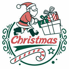 Colorful Christmas Elements for Festive Holiday Projects and Decorations