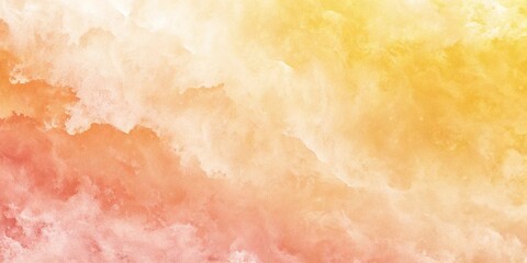 Obraz premium Pastel abstract watercolor background with soft yellow and orange tones, abstract watercolor, dreamy effect, watercolor washes