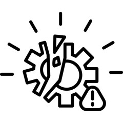 Obraz premium Disruption Icon