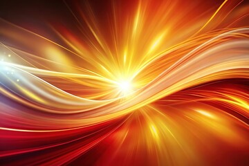 Obraz premium Vibrant energetic design with red, gold, and white; ideal for copy.