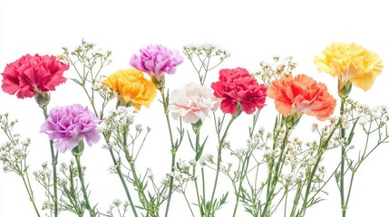 Obraz premium Colorful Carnation Floral Arrangement Display