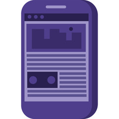 Obraz premium Shared hosting icon portable mobile tablet vector