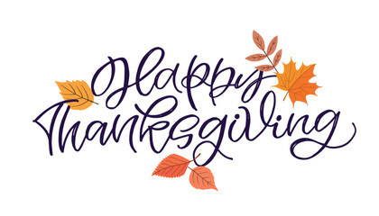 Obraz premium 100% hand drawn doodle vector file. Lettering thanksgiving. Give thanks. Lettering for t-shirt design, mug print, bag print, clothes fashion. 