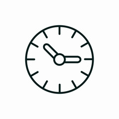 watch clock time icon vector sign
