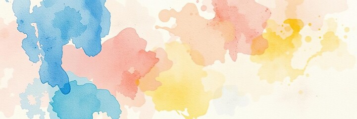 Obraz premium Watercolor textured abstract with loose brushstrokes and expressive colors, loose paint, bold strokes, playful