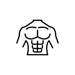 Abs icon linear logo isolated