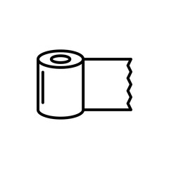 Bandage roll icon linear logo isolated