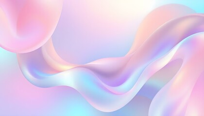 Obraz premium Abstract fluid iridescent holographic bright neon curved wave in motion colorful background 3d render. Blurred multicolors gradient abstract background for website landing page template design