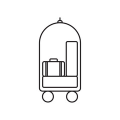 Hotel service icon linear logo isolated