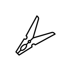 Peg icon linear logo isolated